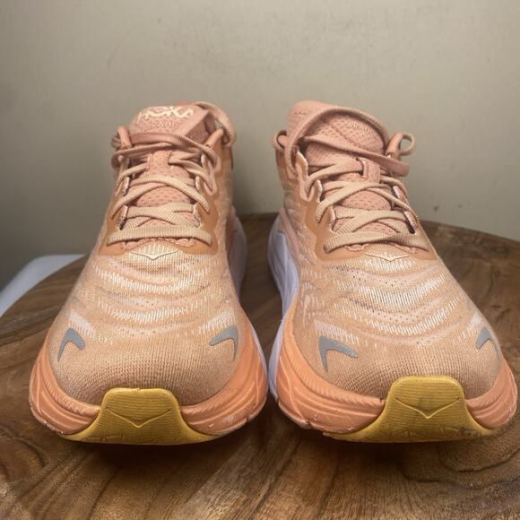 Hoka One One Arahi 6 Sun Baked Womens Orange Size 9 Running Shoes 1123195 SBCR - Picture 4 of 10